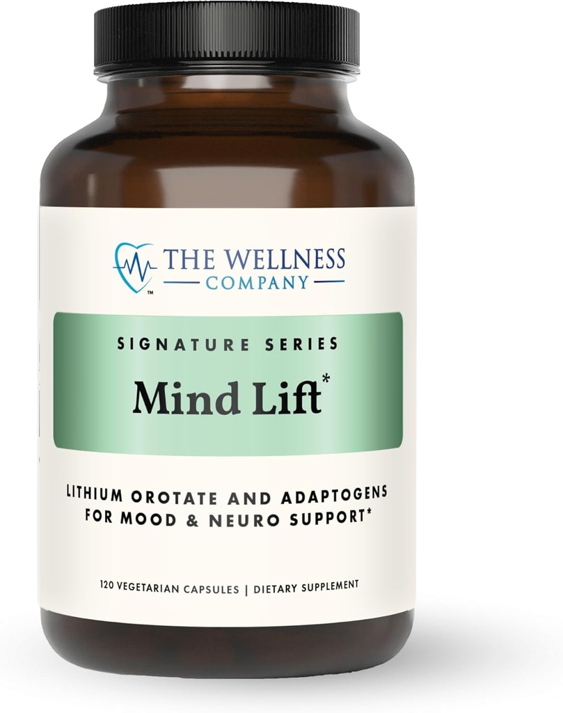 Mind Lift - Mood Boost, Mental Focus, Kognitive Verteidigung - Lithium, GABA, DHA L-Phenylalanine | 120ct (2 Month Supply)