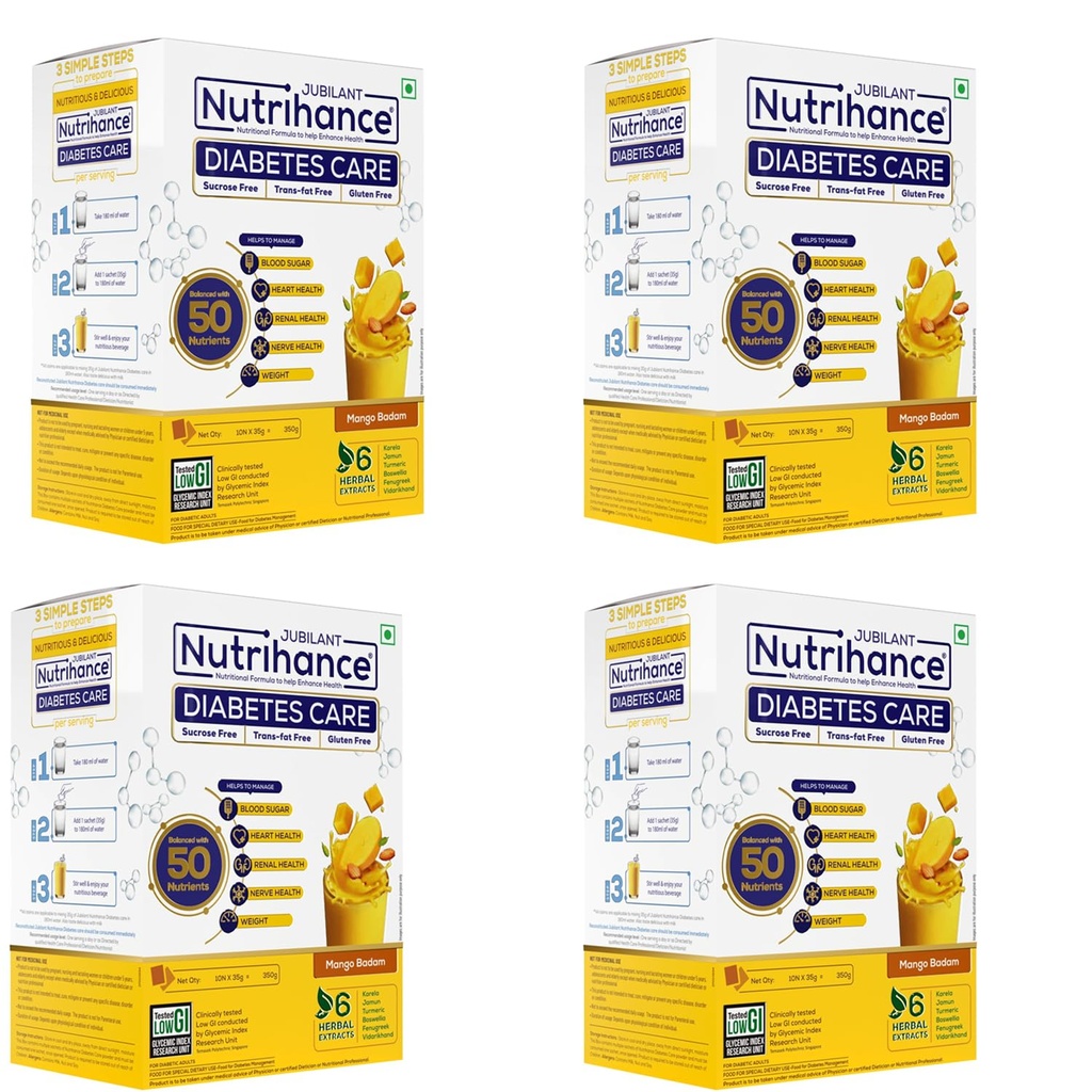 Nutrition Drink (350 g Mango Badam Flavored) x Pack of 4