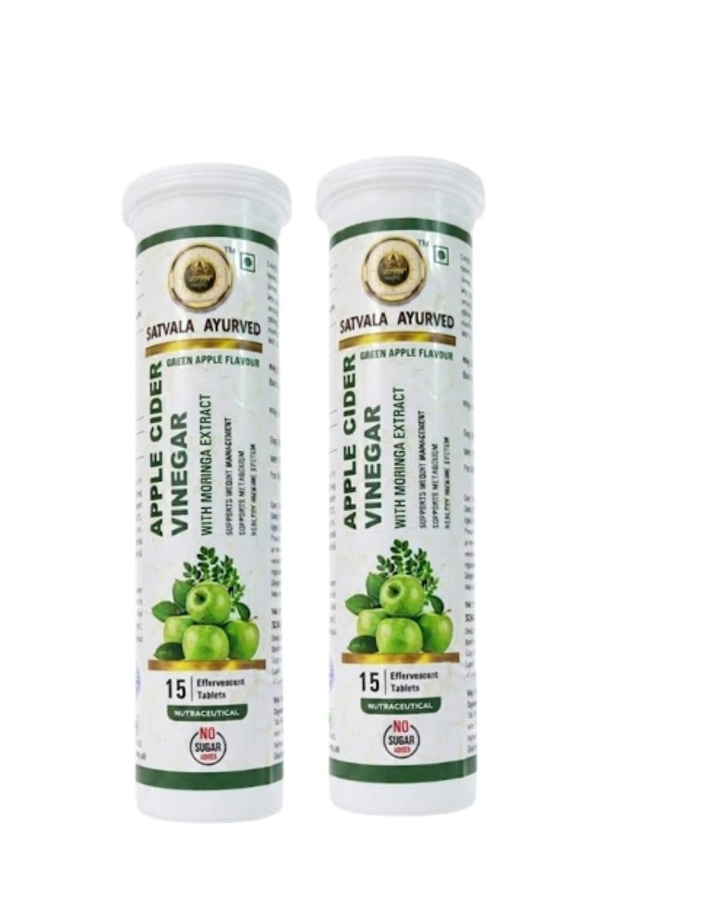 Apple Cider Vinegar Effervescent Tablets With Moringa Extract And Green Apple Flavour For Wellness Support (2)
