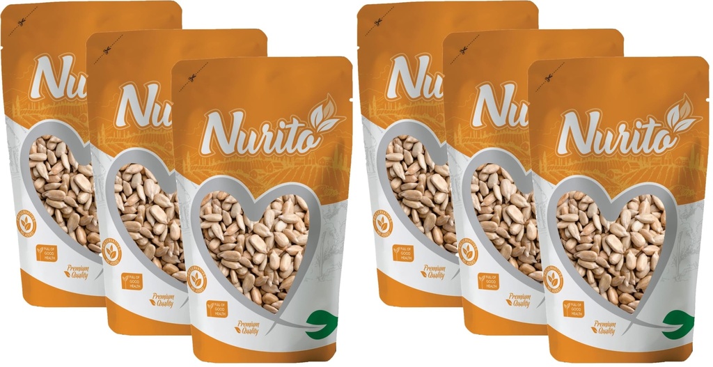 Nurito Sunflower Seeds 750 Grams (250 Grams X 3) – Surajmukhi Beej | Healthy Crunchy Seeds Snack for Healthy Eating | Raw Sunflower Seeds Rich in Protein & Fiber |Whole Sunflower Dried Seeds for Improve Focus & Heart Health | Super Food for Learning Kids & Whole Households | Surajmukhi Beej Source of Iron