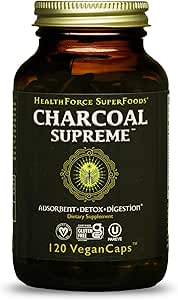 HealthForce SuperFoods Charcoal Supreme - 120 VeganCaps
