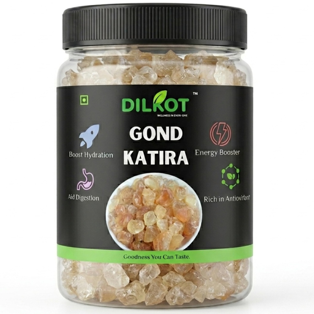 Dilkot Gond Katira 150g | Pure Edible Tragacanth Gum | Natural Cooling Summer Superfood | Gond Kathira for Sharbat, Falooda, Drinks & Skin Care | Chemical-Free & Hygienically Packed