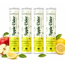 ACV Apple Cider Vinegar Effervescent Tablets | Lemon Flavour | 500mg ACV with Mother Garcinia, Moringa, Vitamin B6 & B12 | Daily Wellness & Weight Management Support | 20 Tablets Pack of 4