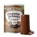 Quatre protéines organiques sigmatiques à base de plantes en poudre de Cacao protéin crémeux avec la Mane de Lion, Chaga, Cordyceps et plus.