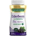Nature's Bounty Elderberry Gummies, Nahrungsergänzung, Unterstützt Immungesundheit, Enthält Vitamin A, C, D, E und Zink, 100 mg, 120 Gummies