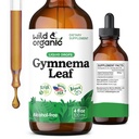 Wild & Organic Gymnema Sylvestre Extrakt Tropfen - Zuckerfreie Gymnema Sylvestre Ergänzungen - Gurmar Powder Based Tincture - Vegan, Alkoholfreie Blattflüssigkeit Tropfen - 4 fl oz