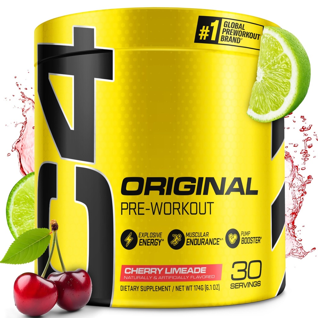 Cellucor C4 originale pre allenamento polvere ciliegia limeade | vitamina C per il supporto immunitario | Sugar Free Preworkout Energy for Men & Women | 150mg Caffeina + Beta Alanine + Creatina | 30 Serve