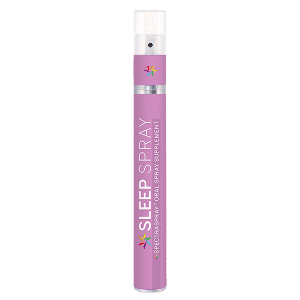 Spray de soutien du sommeil (30 jours d'approvisionnement) - Melatonine, 5-HTP, L-Theanine, et extraits à base de plantes, Spearmint Flavor, TSA Safe & Fast Absorbing par SpectraSpray
