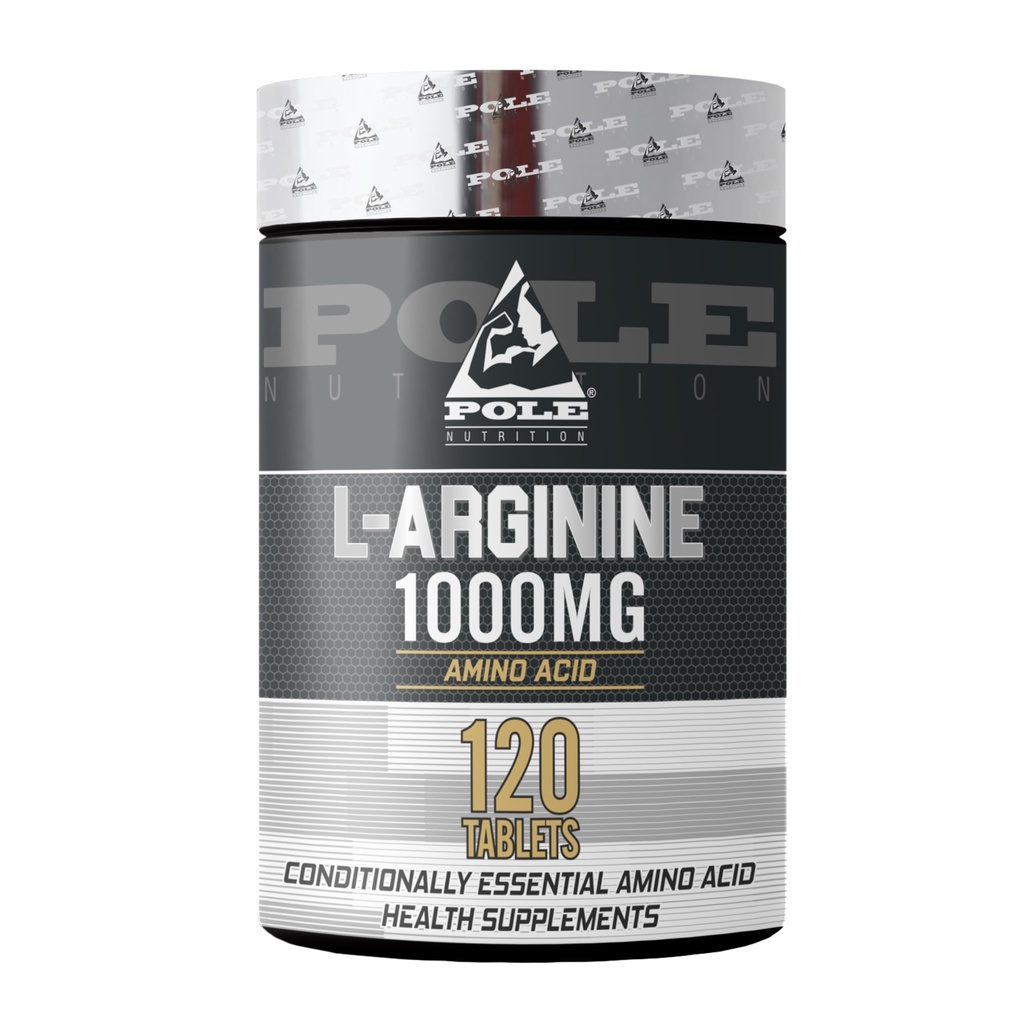 Pole Nutrition L-Arginine - Essential Amino Acid 1000mg | 120 Tablets - Amplify Your Performance with Nitric Oxide Support