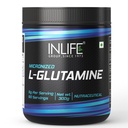 INLIFE Micronized L-Glutamine Supplement, 5g, 300g, 60 Servings