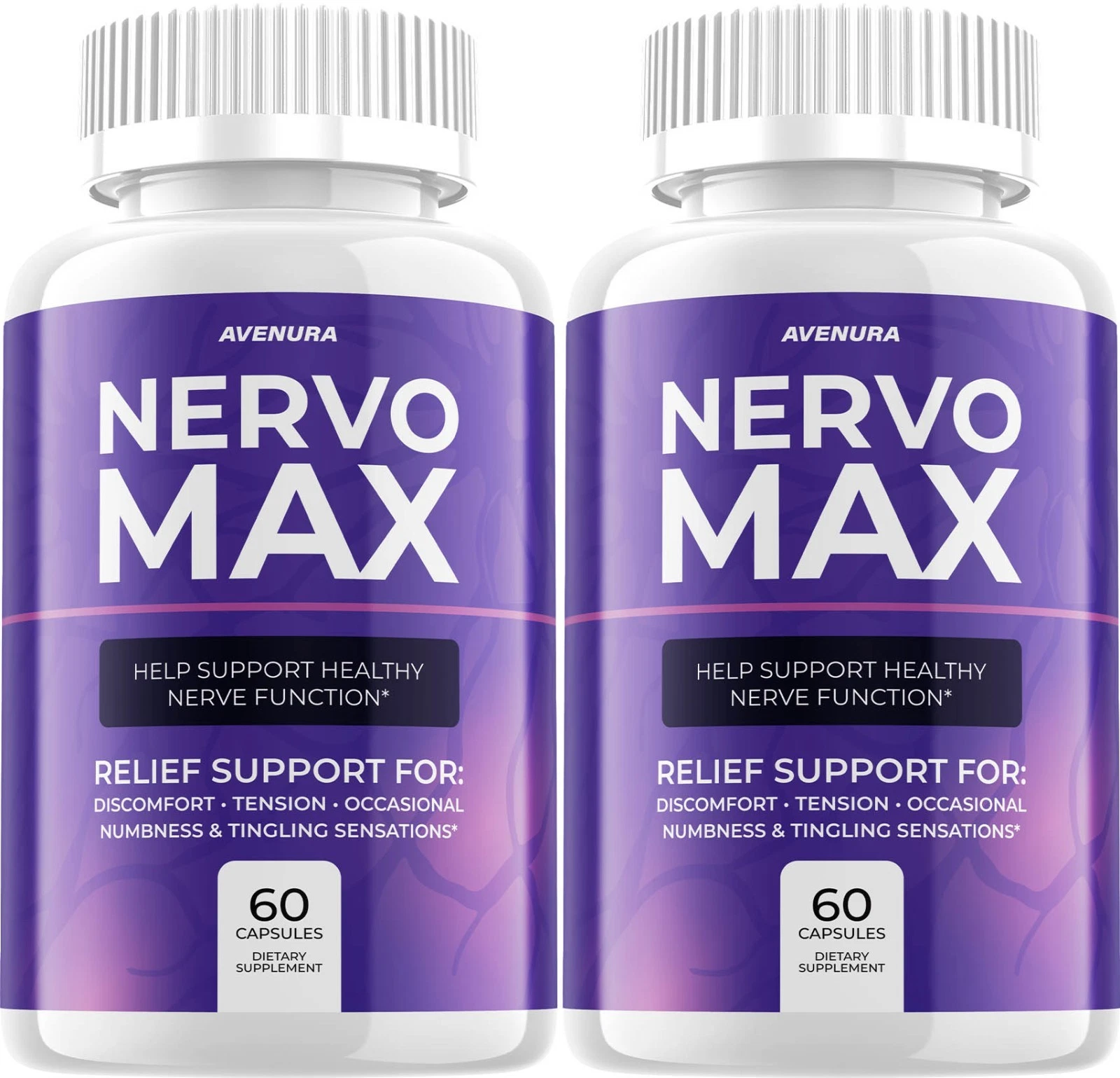 (2 Pack) Nervo Max Capsule - NervoMax Pills Advanced Formula Nerve Health Relief