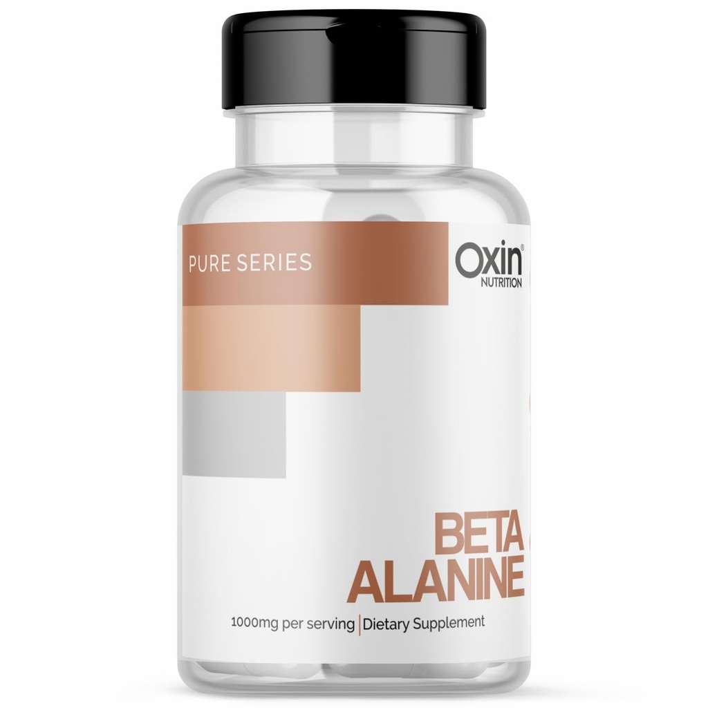Oxin Nutrition Beta Alanine 1000mg Capsules Pre workout Pure Series Imported Beta Alanine (30 Capsules)