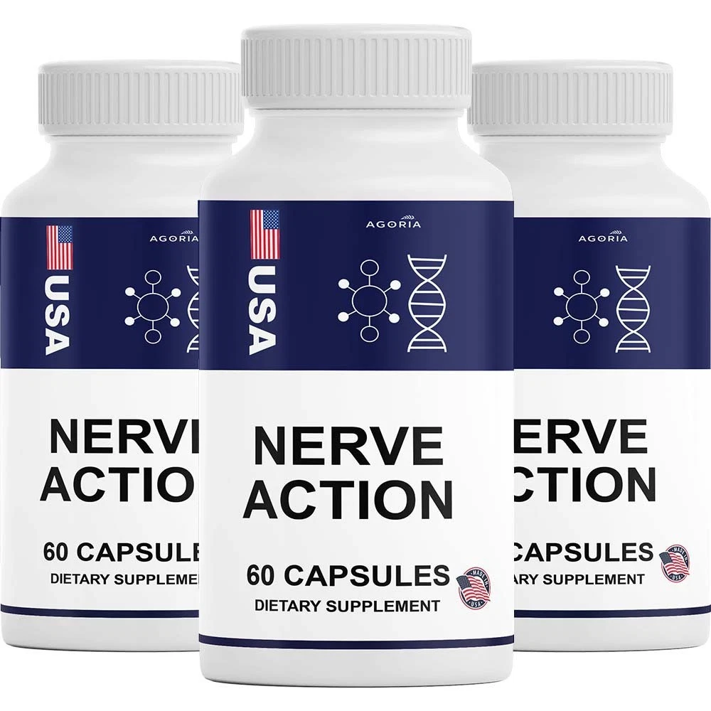 (3 Pack) Nerve Action Capsules – NerveAction Advanced Formula for Health
