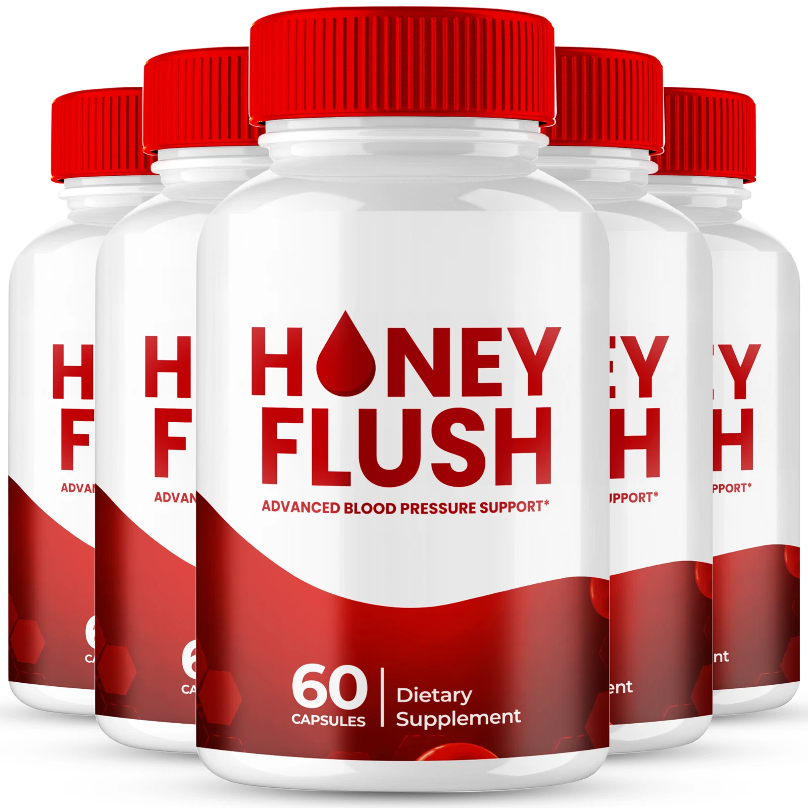 Honey Flush, Official HoneyFlush Pills for Wellness (5 Pack)