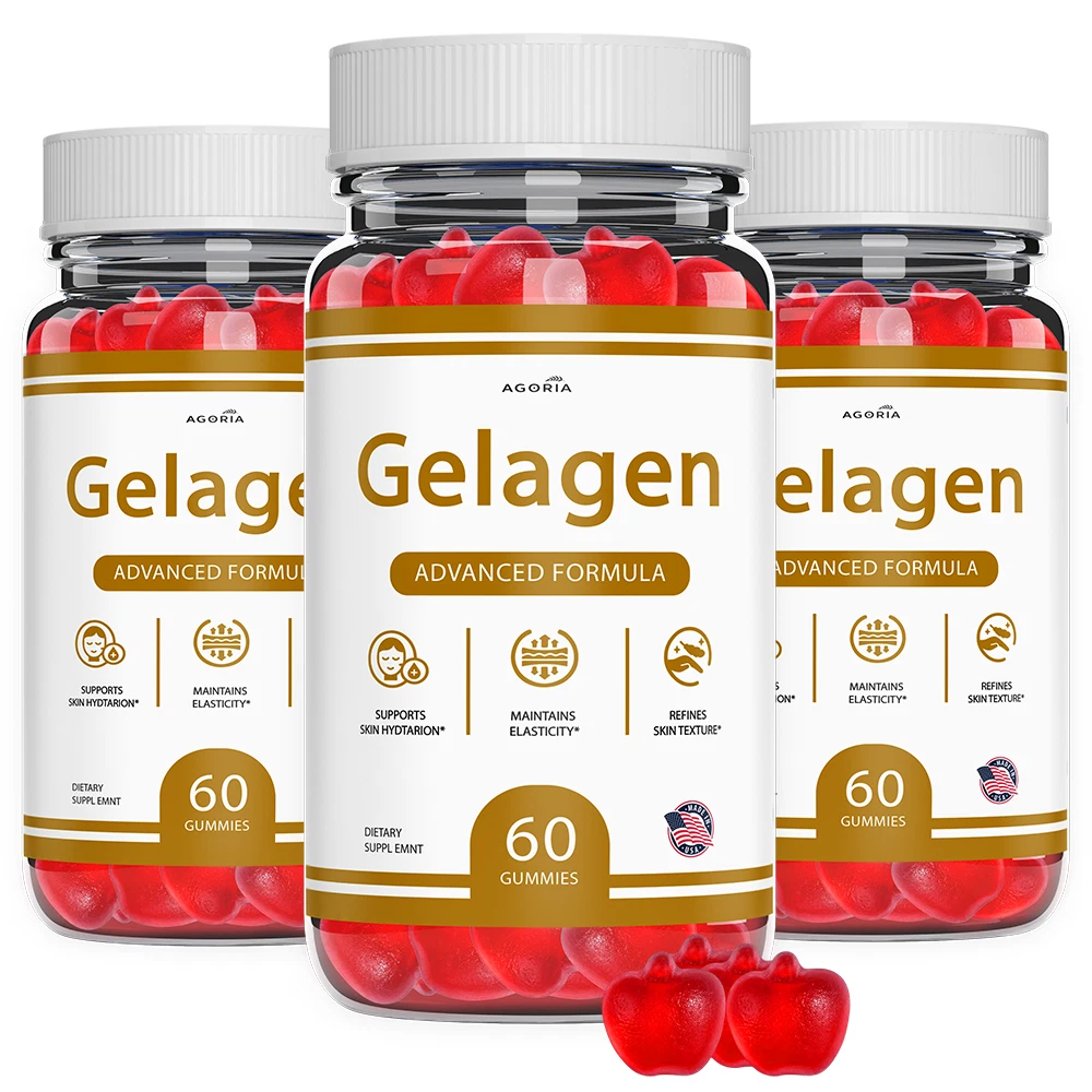 (3 Pack) Gelagen Gummy Advanced Skin Health Support Formula Gela Gen Gummies