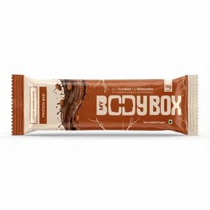 MyBodyBox Healthy Protein Bar | India's First Protein Bars with Creatine + L-Glutamine | 15g Whey Protein, Zero Added Sugar, Low Carb Energy Snack | Choco Almond Flavor