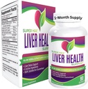 Lebergesundheitsergänzungsmittel (All-in-1) Blended Complex mit 6 aktiven Inhaltsstoffen | Daily Liver Detox & Cleanse Support Supplement | Natürliche Leber Nährstoffe für Männer & Frauen | 1-Monat-Versorgung | 90 Kapseln