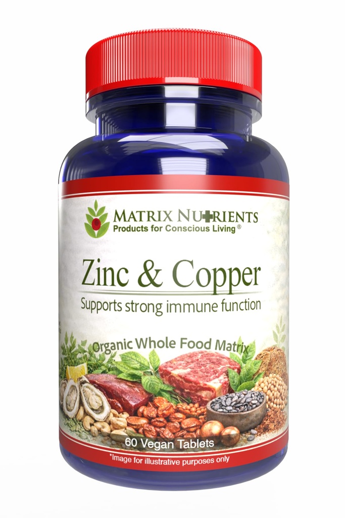 ZINC & Kupfer - LAB auf höchste Reinheit getestet! Schnelle Absorption, 100% organische natürliche Inhaltsstoffe - Massive Immununterstützung - Reparieren Herz & Körper! - Vegan Tabletten (60ct)