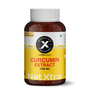 NatXtra Curcumin Supplement | For Immunity Support, Daily Wellness & Active Living | Turmeric Extract with 95% Curcuminoids | 60 Vegetarian Capsules