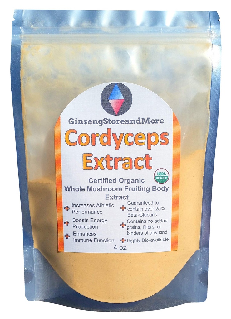4oz Organische Cordyceps Pilze Aus echtem Pilz Fruchtkörper von Nammex | >30% Beta-Glucans | Cordyceps Militaris | β-Glucan für Energie, Immunsystem, sportliche Leistung