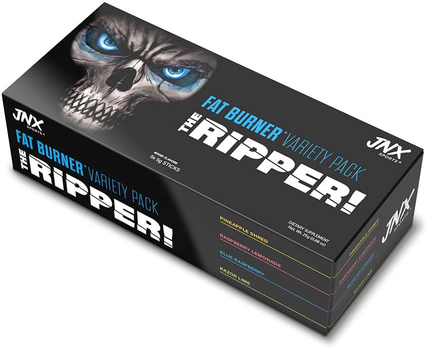 JNX SPORTS L'Éventreur ! Fat Burner - Pack de variétés d'échantillons 5 x 8g Sticks