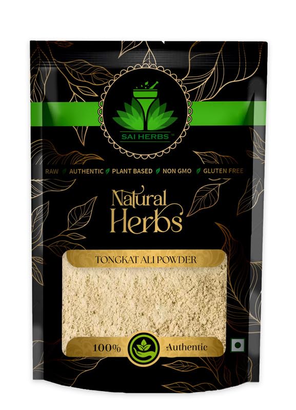 SAI HERBS Tongkat Ali Ayurvedic Extract Churan | Tongkat Ali Root | Longjack | Malaysian Ginseng | Pure & Natural | 250g