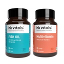 hk vitals Fish Oil & Multivitamin Combo, 2 x 30 Tablets