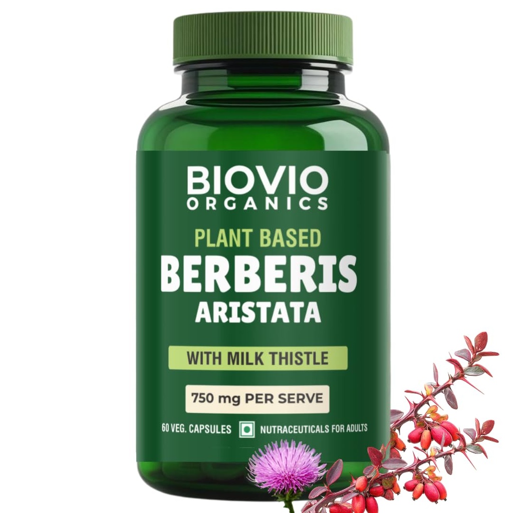 Berberis Aristata with Milk Thistle, 60 Veg Capsules