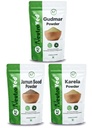 NeutraVed Combo Gurmar Powder, Karela and Jamun Seed for Blood Sugar Management (3 x 100g = Total 300g)