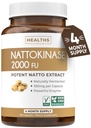 Gesundheit Harmony Nattokinase 2000 FU (Non-GMO) Leistungsstarke Nattokinase-Ergänzung aus natürlich gefruchteten Sojabohnen - (4 Monate Versorgung) 120 Vegan Natto Kapseln