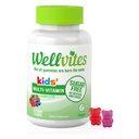 Wellvites enfants Multivitamine Gummies - sans sucre, végétalien, non-OGM, vitamine A, D, B6, B12 et C - Pas d'édulcorants artificiels, sans gluten, sans gélatine - 60 comtes (30 jours d'approvisionnement)