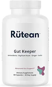 Gut Keeper - Psyllium Husk, Slippery Elm Bark, Ginger Root, Inulin - Verdauungs- und Immununterstützung - 60 Kapseln