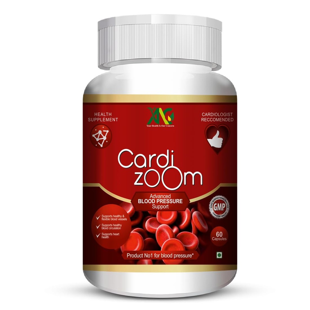 ANC Cardizoom with Arjuna Extract & Moringa Extract Heart Health Supplement Veg (60 Capsules) for Men & Women (Pack of 2)