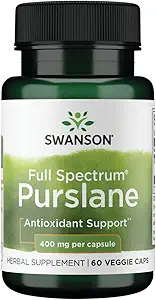 Swanson Full Spectrum Purslane 400 Milligramme 60 Veg Kapseln