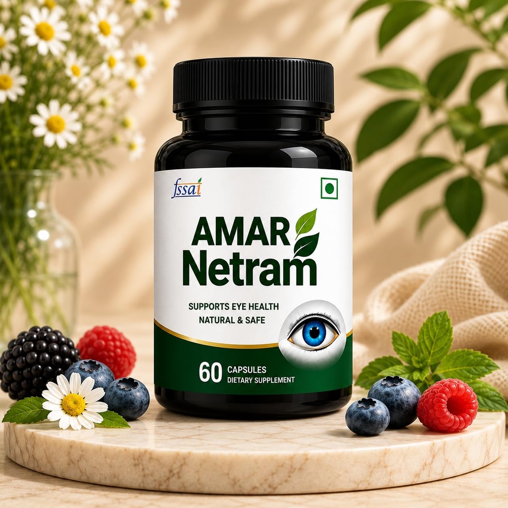 Amar Netram Ayurvedic Eye Health Capsules, 60 Capsules