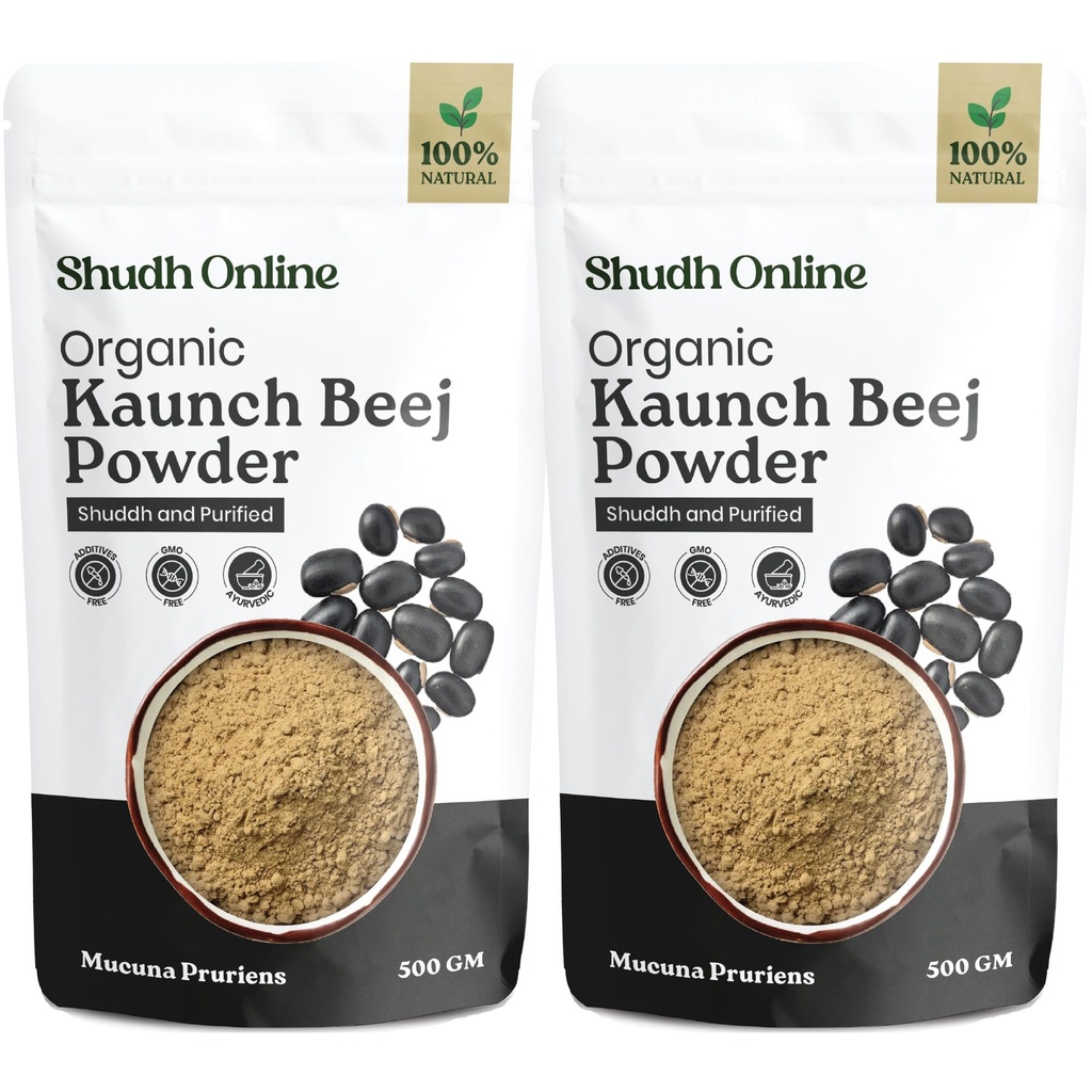 Shudh Online Black Kaunch Beej Powder/Mucuna Pruriens (1000 grams) (24_shreeram)