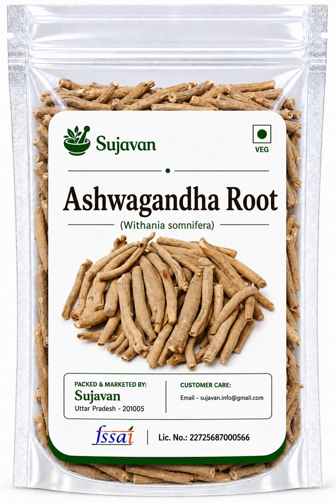 Ashwagandha Root Whole - 100 gm | Withania Somnifera | Indian Ginseng | Herbal Supplement