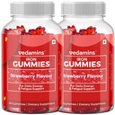 Iron Gummies for Women & Men – 60 Day Pack (60 Gummies) | Vitamin C for Better Iron Absorption | Vegan, Gentle on Stomach | Supports Haemoglobin, Energy & Hair Fall | Strawberry Flavour