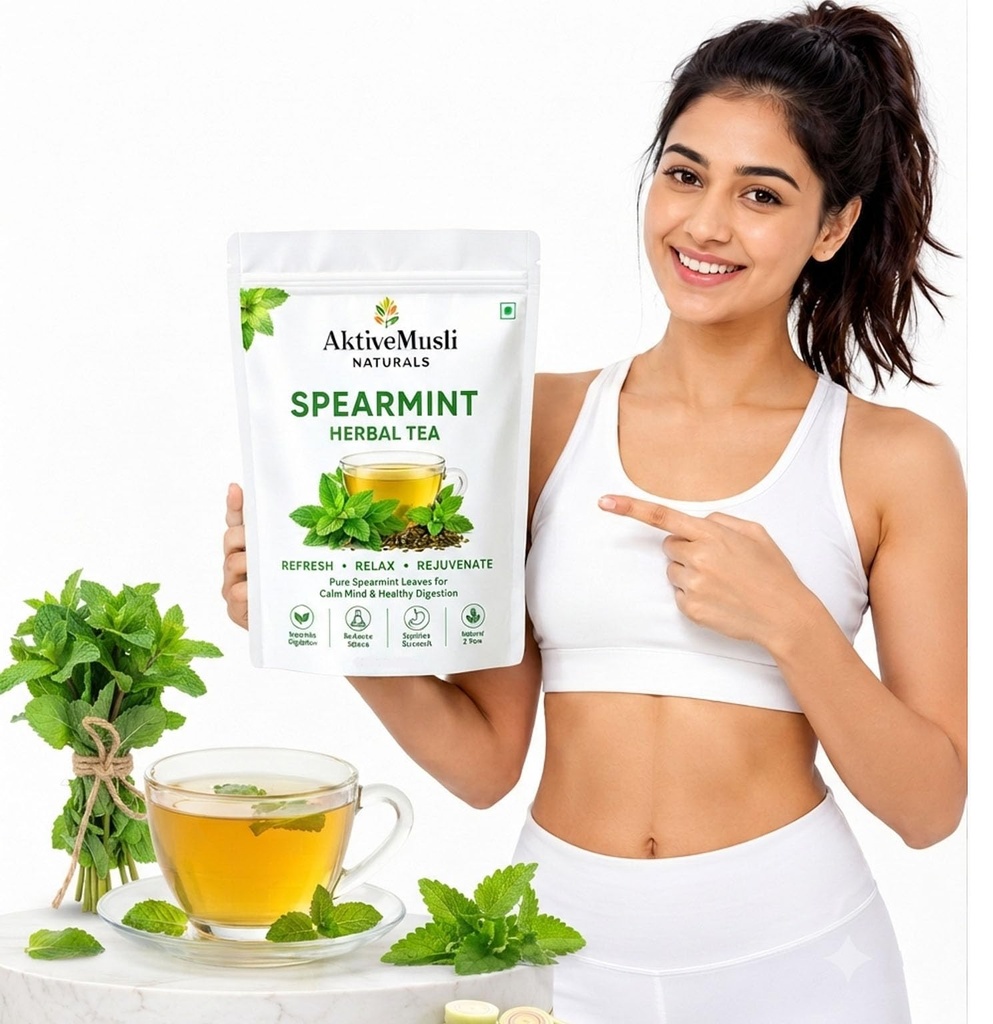 Spearmint Leaves-Tea, Pcos Relief & Weight Loss, Caffeine Free, leaves Herbal Tea