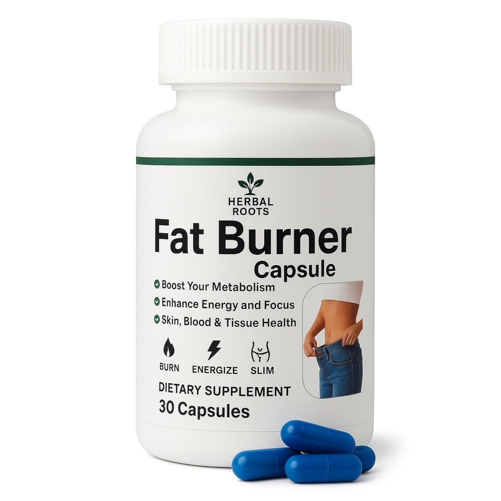Fat Burner Capsules for Men & Women – 30 Caps Belly Fat Burner | Weight Loss Supplement