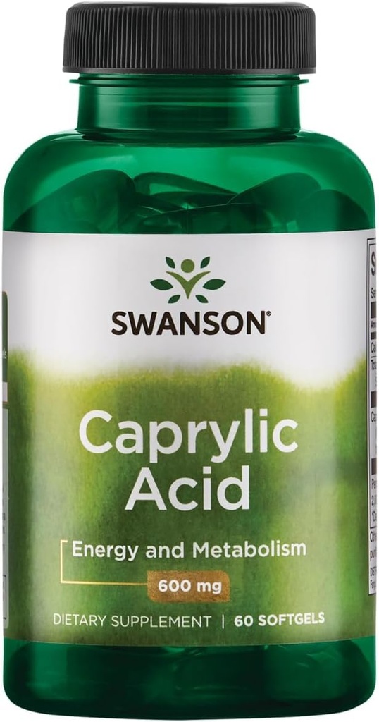 Swanson Ultra Caprylic Acid 600 mg 60 Sgels