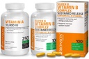 Bronson Super B Vitamin B-Komplex enthält langsame Freisetzung + Vitamin A 10.000 IU Premium Non-GMO Formel