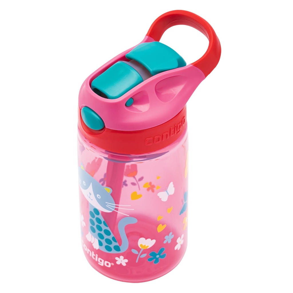 Contigo Gizmo Flip Kids Water Bottle with Straw I Spill Proof & Leak Proof | BPA Free Odor & Stain Resistant Tritan Bottle with Autospout Technology, 420 ml