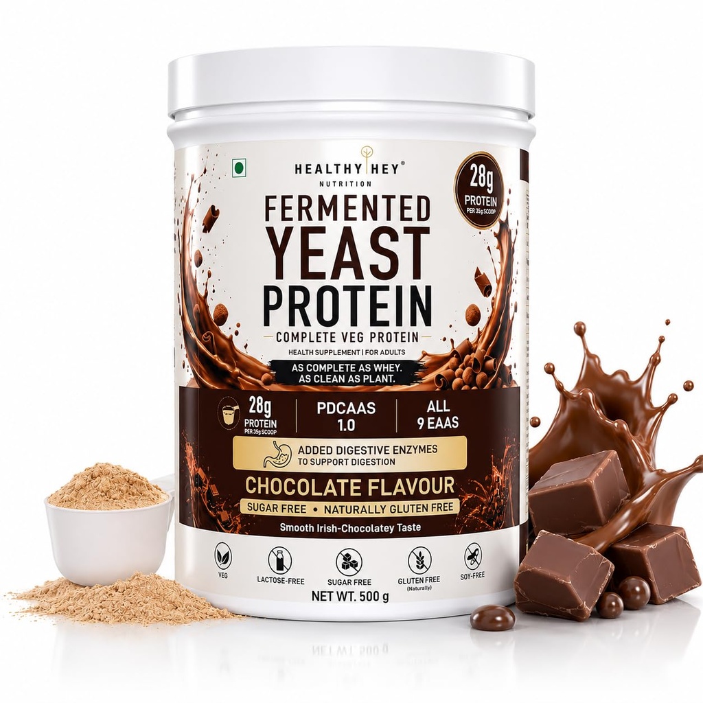 HealthyHey Nutrition Fermented Yeast Protein - Chocolate Flavour - 500g