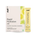 Shyft Rapid Hydration - Lime | 25 Sachets | Right sodium, potassium, magnesium mix for Instant Hydration | Absolutely no harmful chemicals | No Artificial Sweetener