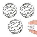 IN-IMAGINE 3 Pcs Protein Shaker Bottle Mixer Ball Set, Spring Balls for Efficient Mixing - Fits Most Shaker Bottles, Gym Bottles Steel Containers (5.5 * 4.5cm)