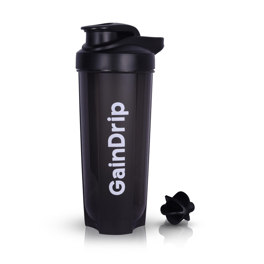 Gym Typhoon Shaker Bottle, Leakproof Guarantee Sipper Bottle Ideal for Protein, Preworkout and Bcaas, BPA-Free Material (Typhoon Black, 750 ML)