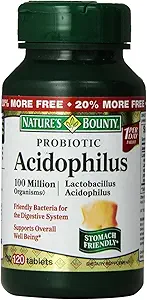 Compresse di Acidofilo Probiotico di Bounty della natura, 120 ea (Pack of 5)
