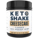 16oz Cheesecake Keto Meal Sostituzione Shake - Basso Carb Keto Protein Powder Mix, Proteine grasse Shake with MCTs from Coconut Oil Powder, Collagen Peptides and Real USA Cream Cheese - 2 Carbs Net