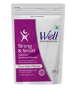 Well Nutraceutical Strong & Smart Children's Nutritional Powder, Chocolate Flavour, with DHA, FOS, Milk Protein, Vitamins & Minerals, 200 g (PACK OF 1)